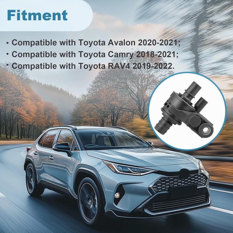 ComTrekium 16671-25010 Coolant Bypass Valve for Toyota Camry 2018-2023, RAV4 2019-2023, Avalon 2019-2022 Lexus ES/NX 2019-2023, Engine Water Control Valve Replaces 16671 125010, 1667125010 - Image 4